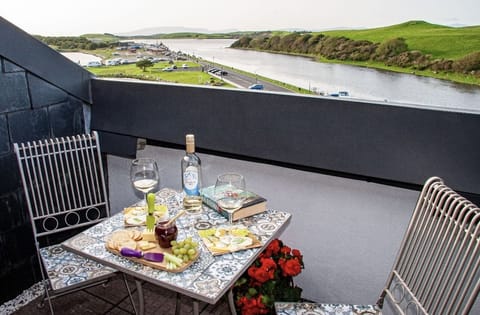 Enjoy breathtaking scenery whilst having a meal on the Balcony