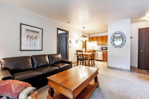 Living Area with Sleeper Sofa / Kitchen