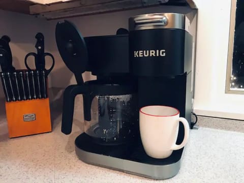 Coffee lovers LOVE fresh coffee. Bring your beans–we also have a grinder for you