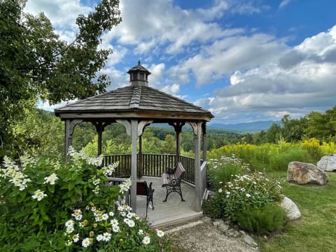 Gather in the gazebo for fresh air and conversation
