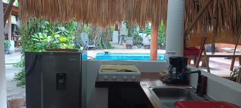 Fully equipped private outdoor kitchen