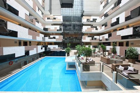 Indoor pool, outdoor pool