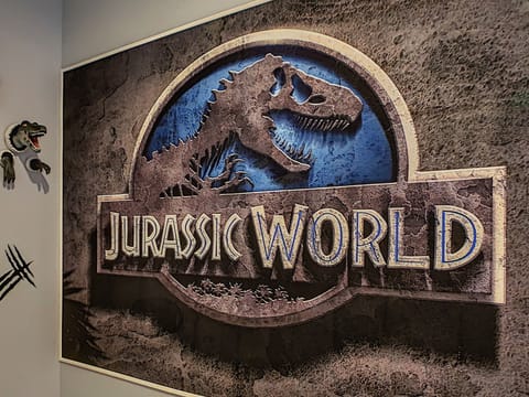 Welcome To Dinomite Villa!  You Are Now Entering The Jurassic World Game Room!