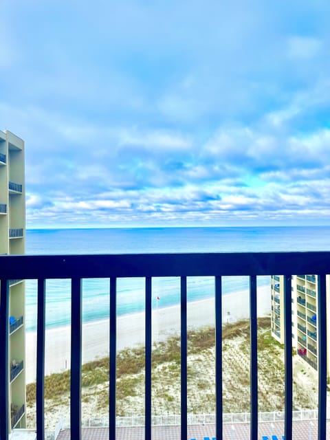 Stunning balcony view from living room!