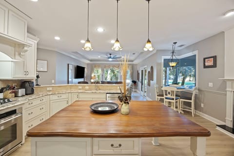 Fully Equipped Kitchen with Stainless Appliances