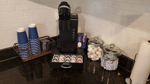 Enjoy your favorite coffee and tea. Great way to start any day.