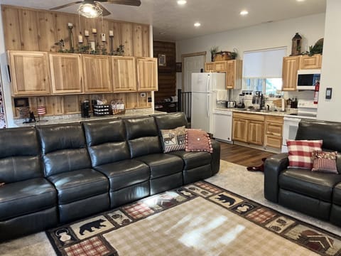 2nd Kitchen next to the Great Room with Main Entrance shown left of the frig