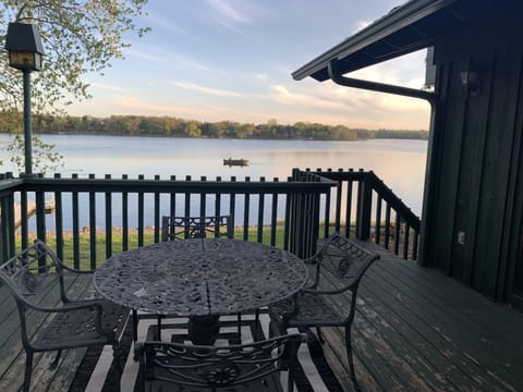 View from the deck (seats 8).