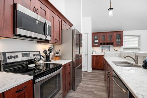 The house was perfect. Completely clean. Well stocked. It had everything we needed.  -Jocelyn O.