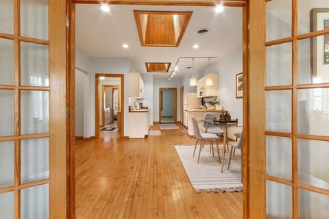 View from living room to bedroom