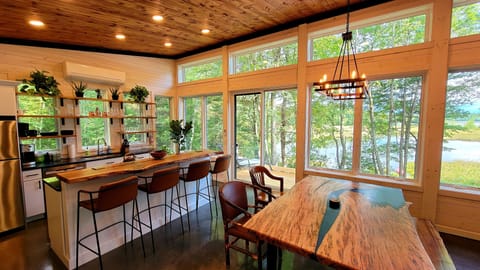 The open floor plan connects all spaces seamlessly