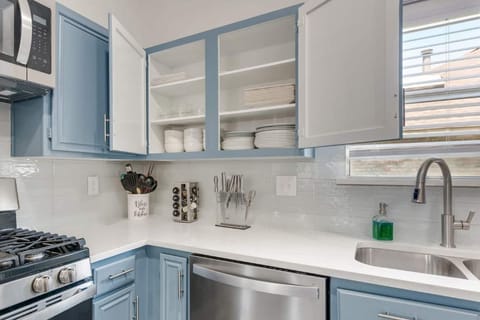 Cups, bowls, and plates to serve the family meal - knifes and cooking utensils