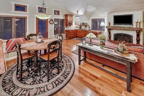 Studio Apartment with  gas fireplace, kitchenette