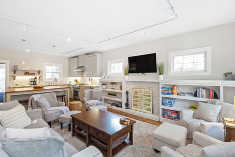 Enjoy a movie or a great book in this tasteful decorated living space