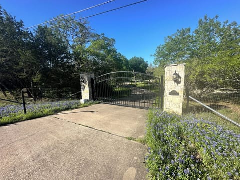 Gated and fully fenced. 