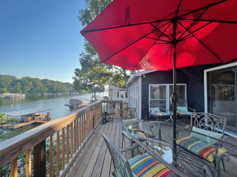 view from lakeside deck
