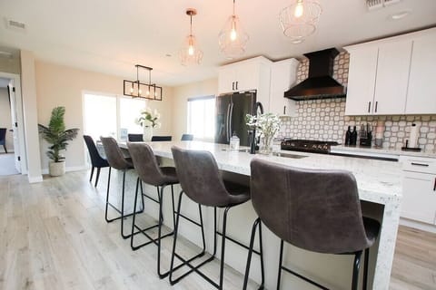 Kitchen and dining area