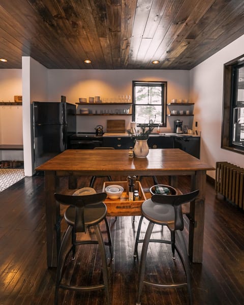 Fully stocked kitchen if you decide to stay in and cook. 