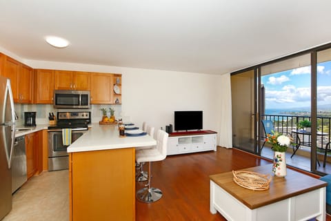 Kitchen and Living Room with Ocean View