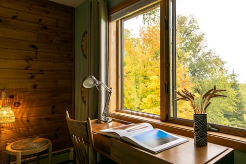 A workspace with a view of Lake Superior is kind of nice