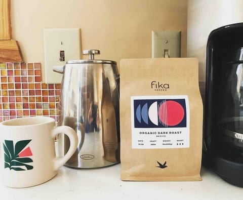every guest receives a bag of locally roasted Fika coffee