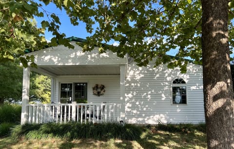 Outside view of porch and main entrance