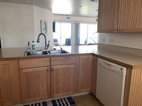 Lake views from the kitchen