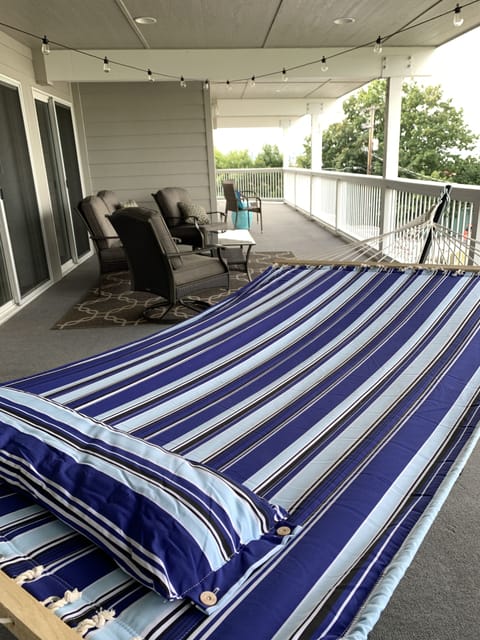 Private covered deck.