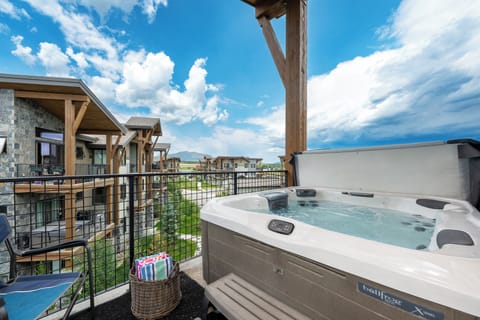 private hot tub on oversized deck