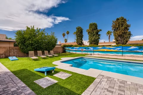 Enjoy the serene backyard with family or friends!