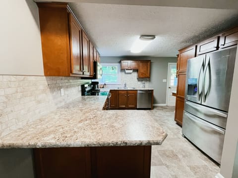 Fully stocked kitchen