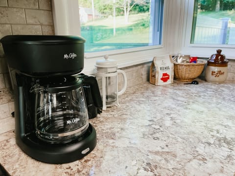 coffee maker, coffee grinder and french press coffee maker