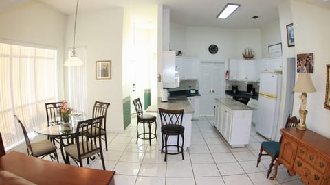 Kitchen & Dining View from Living Room