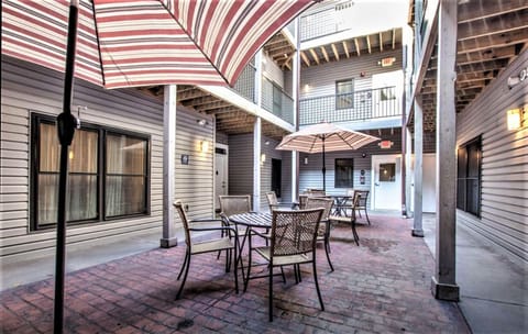 Courtyard outside condo front door (first floor)