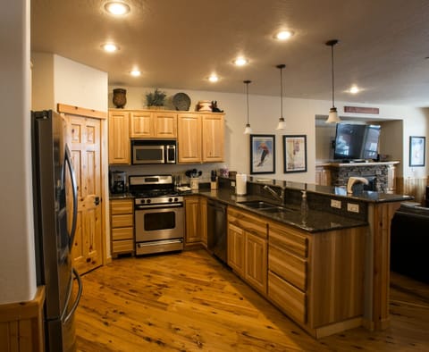 Kitchen is open to the Living room, so everyone is included in the action!