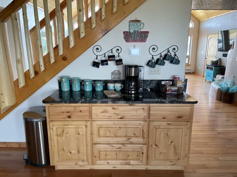 Coffee bar in dining area