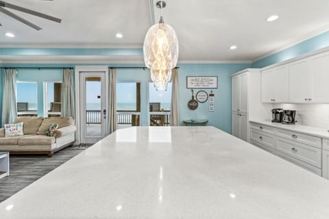 Share meals while overlooking endless blue waters.