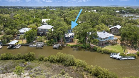 Tucked in the trees for a lush forest feel