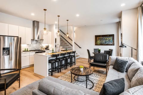 Modern living space with airy layout and comfortable seating.