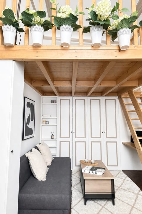 Cosy space with mezzanine
