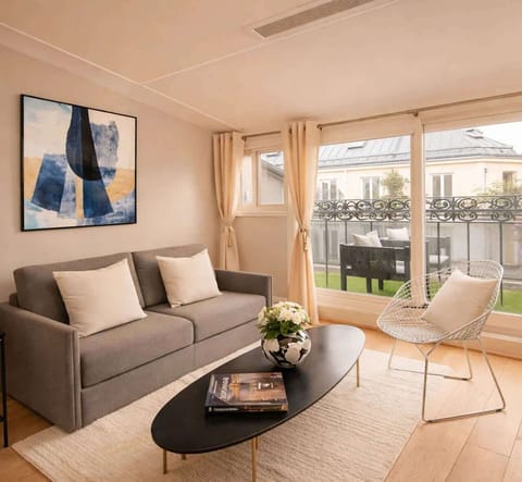 Living room includes a sofa bed and balcony with superb views