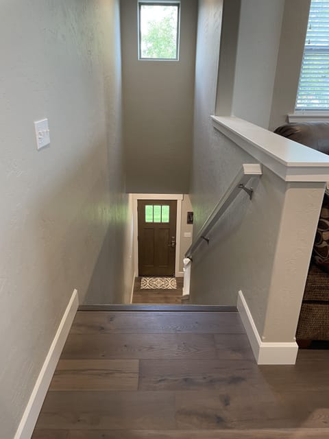 Front entry and stairs 