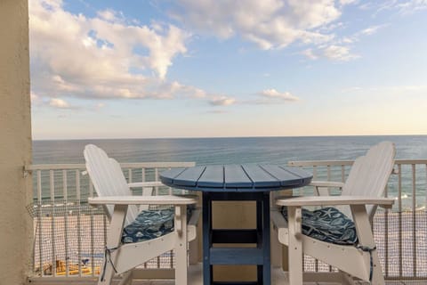 Don't Dream About it...Book Today & Be Here!!! - Enjoy endless Beach front views from this 6th floor balcony! A table with seating for 4 is featured and offers a great space to relax and unwind.