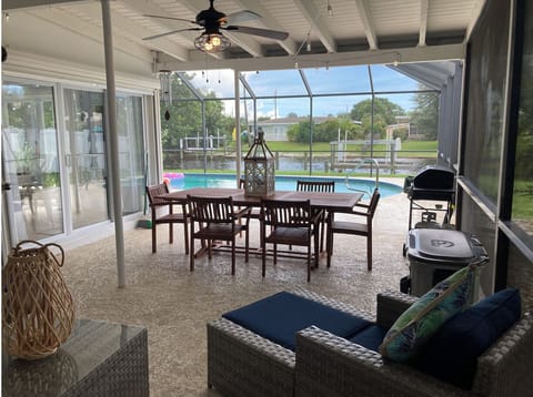 Outdoor seating area