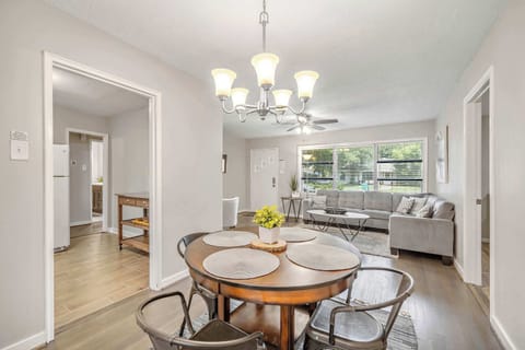 Dining Area: Bright, inviting space perfect for meals or game nights, with stylish touches and views.