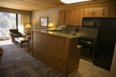 Unit 419 - Shot of Kitchen Area and Living