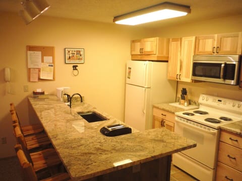 Remodeled kitchen.