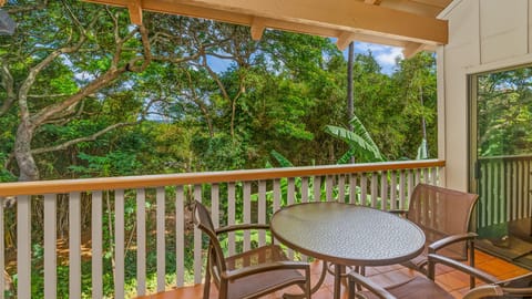 Waikomo Stream Villas #431 - Dining Lanai View - Parrish Kauai