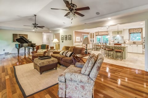 The Lodge is pure elegance on the main floor and pure party down below