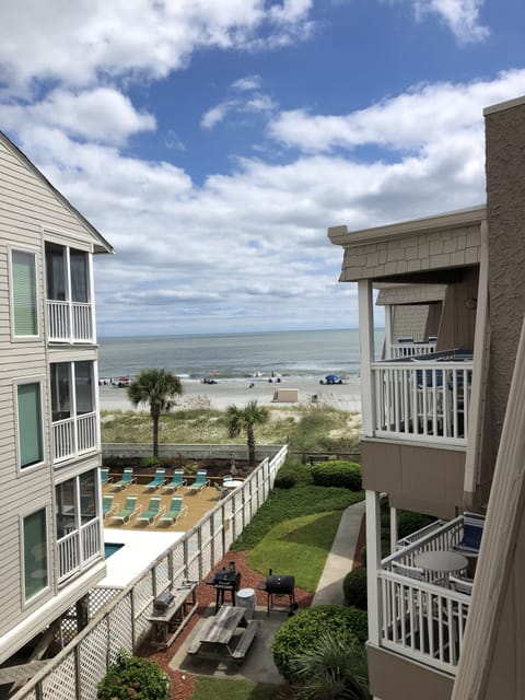 Beach view from balcony 